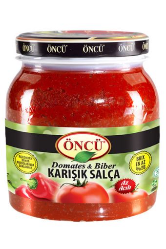 ÖNCÜ DOMATES & BİBER KARIŞIK SALÇA 1600 GR. ürün görseli