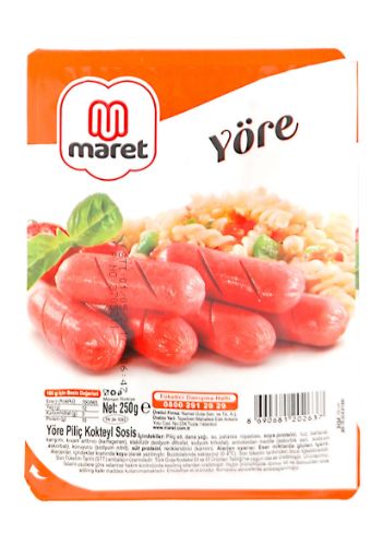 MARET YÖRE PİLİÇ KOKTEYL SOSİS 250 GR. ürün görseli