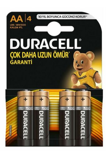 DURACELL BASIC İNCE PİL AA 4'LÜ. ürün görseli