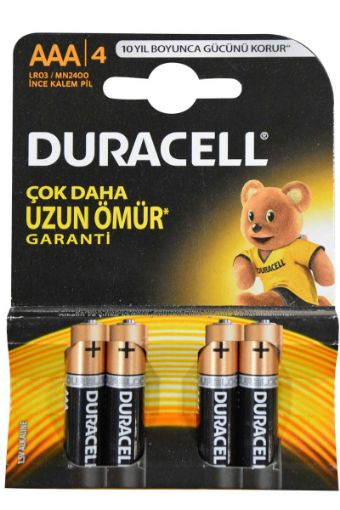 DURACELL BASIC İNCE PİL AAA 4'LÜ. ürün görseli