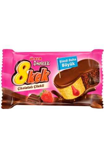 ÜLKER DANKEK 8KEK ÇİLEK - ÇİKOLATA 55 GR. ürün görseli