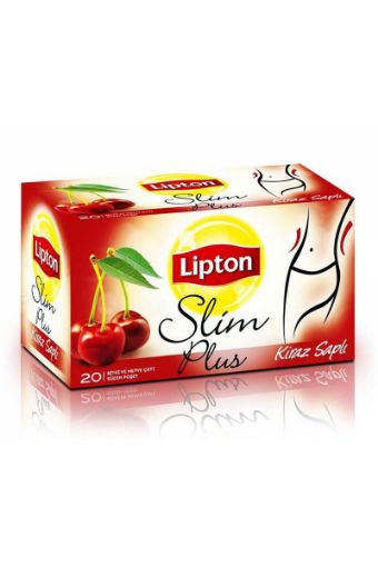 LİPTON BİTKİ ÇAYI SLİM PLUS KİRAZ SAPLI 36GR. ürün görseli