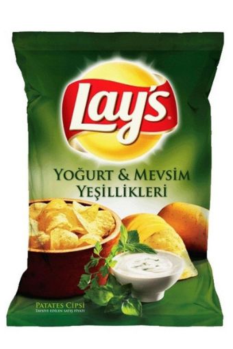 LAYS YOĞURT VE MEVSİM YEŞİLLİKLİ 98 GR. ürün görseli