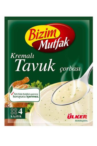 ÜLKER BİZİM MUTFAK KREMALI TAVUK ÇORBASI 62 GR. ürün görseli