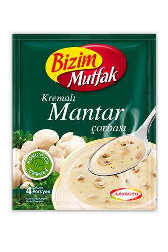 ÜLKER BİZİM MUTFAK KREMALI MANTAR ÇORBASI 65 GR. ürün görseli