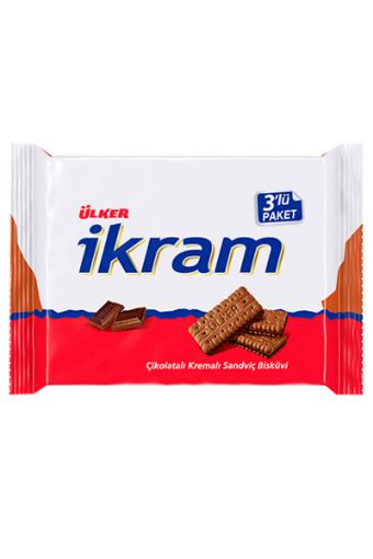 ÜLKER İKRAM ÇİKOLATALI BİSKÜVİ 3x84 GR. ürün görseli