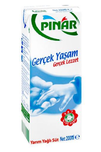 PINAR SÜT YARIM YAĞLI 200 ML. ürün görseli