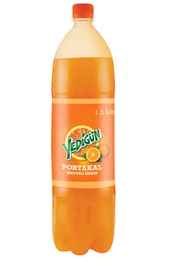 YEDİGÜN PORTAKAL AROMALI GAZOZ 1,5 LT. ürün görseli