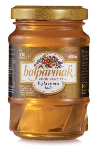 BALPARMAK SÜZME YAYLA VE OVA ÇİÇEK BALI 225 GR. ürün görseli