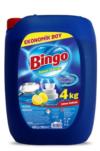 BINGO BULASIK DETERJANI 4KG LIMON KOKULU. ürün görseli