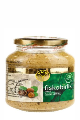 FİSKOBİRLİK ŞEKERLİ FINDIK EZMESİ 300 GR CAM. ürün görseli