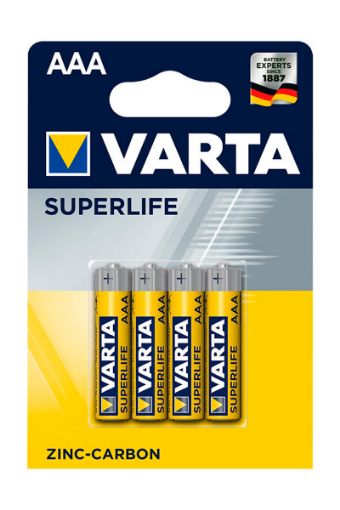 VARTA SUPERLIFE İNCE PİL AAA 4'LÜ. ürün görseli