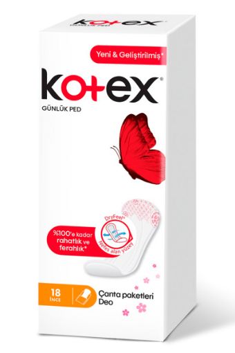 KOTEX DEO GÜNLÜK DEO İNCE 18'Lİ. ürün görseli