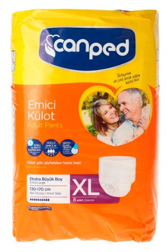 CANPED HASTA BEZİ EMİCİ KÜLOT EXTRA LARGE 8'Lİ. ürün görseli