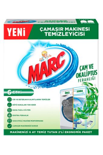 MARC ÇAMAŞIR MAKİNESİ TEMİZLEYİCİ ÇAM VE OKALİPTUS 2X250 ML. ürün görseli