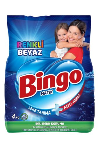 BİNGO TOZ MATİK RENKLİ & BEYAZ 4 KG. ürün görseli