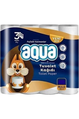 Aqua 3 Katlı 32'li Tuvalet Kağıdı. ürün görseli