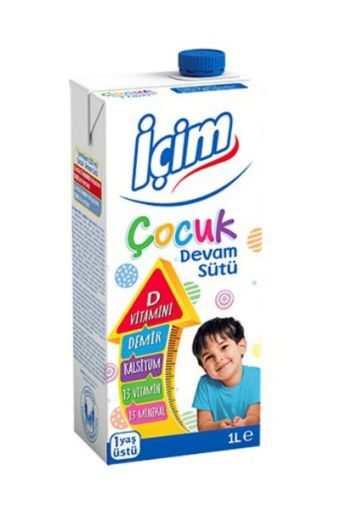 İçim Çocuk Devam Sütü 1 Yaş Üstü 1 lt. ürün görseli