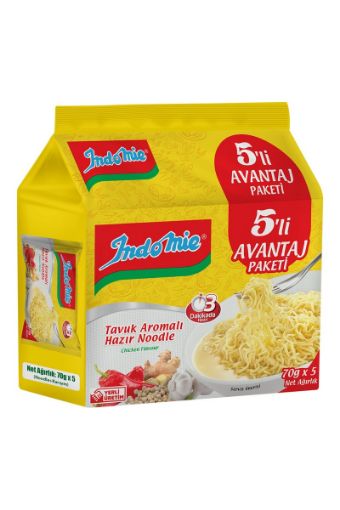 Indomie Tavuk Çeşnili Noodle 70 G x 5'li Paket. ürün görseli